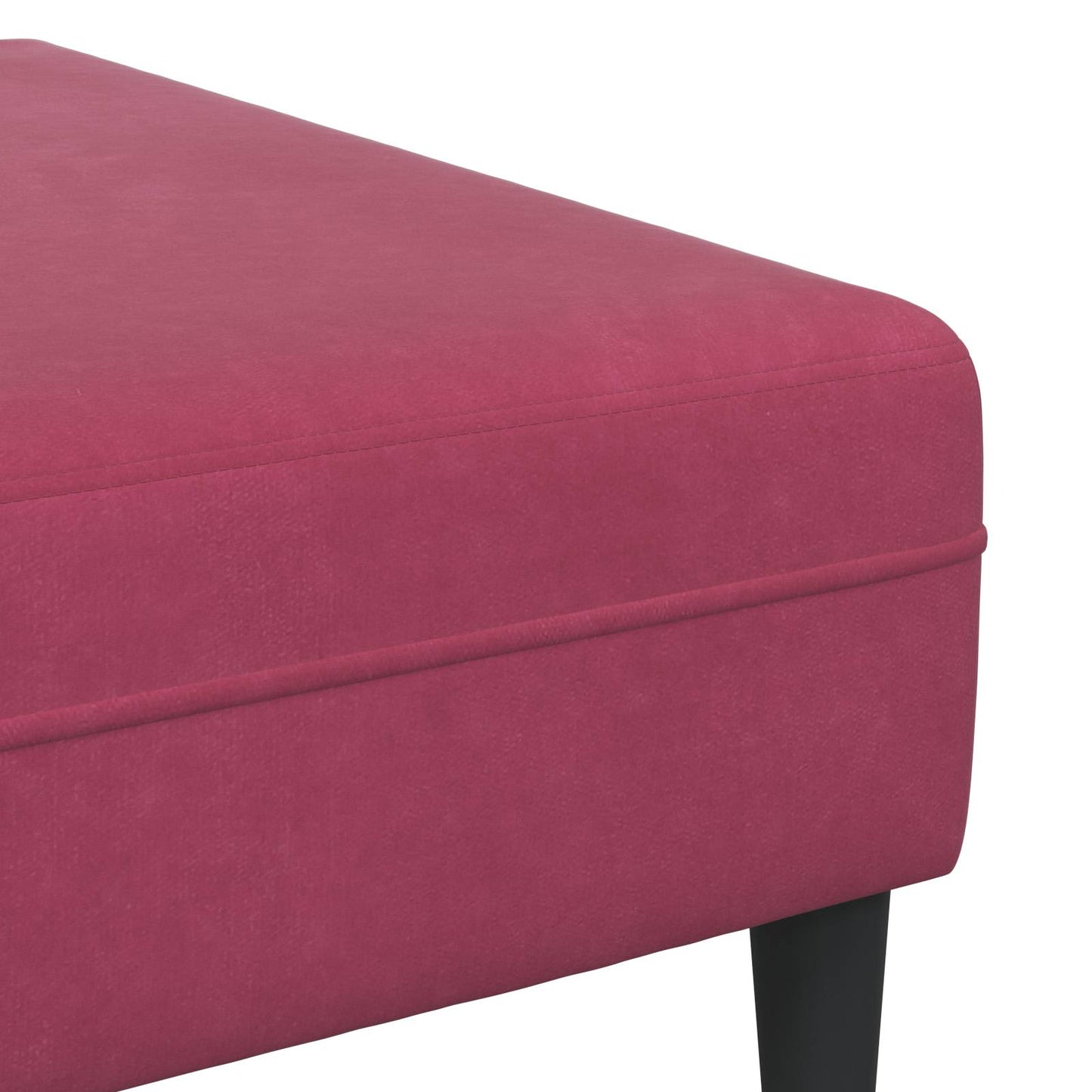 vidaXL Καναπές 3 pcs Κόκκινο 250 x 188 x 76 εκ. Βελούδο