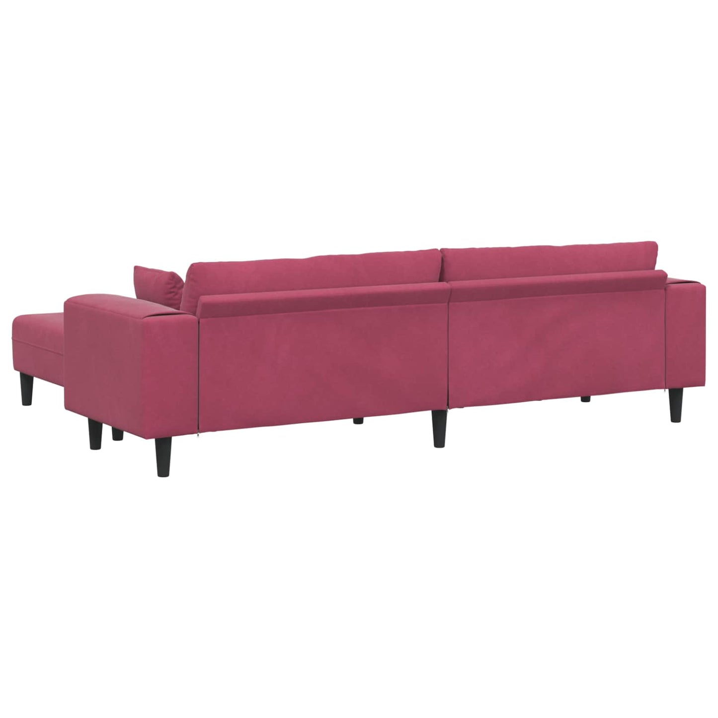 vidaXL Καναπές 3 pcs Κόκκινο 250 x 188 x 76 εκ. Βελούδο