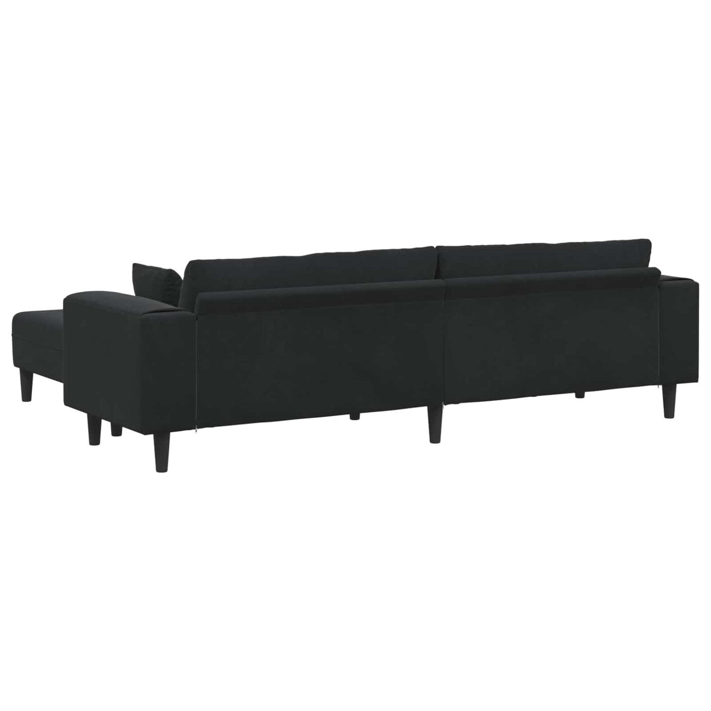vidaXL Καναπές 3 pcs Μαύρο 250 x 188 x 76 εκ. Βελούδο