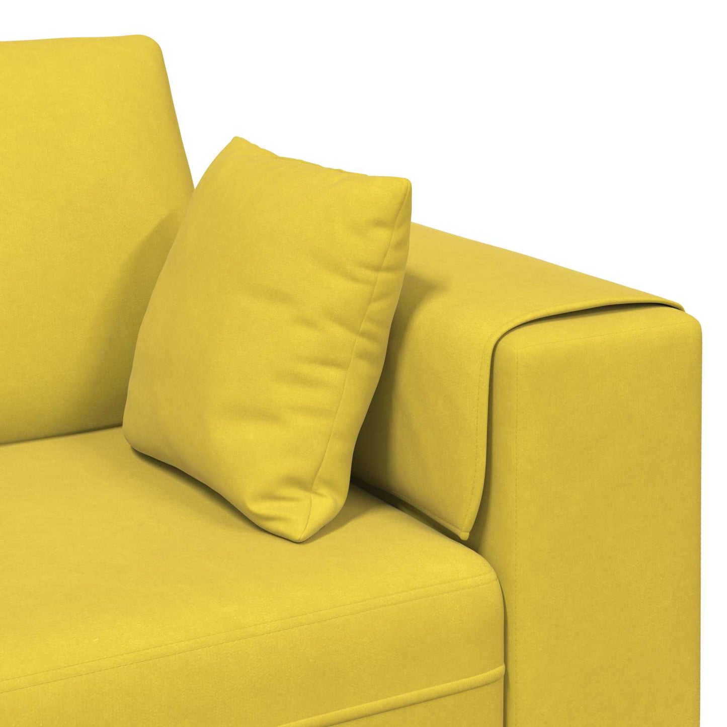 vidaXL Καναπές 3 pcs Κίτρινο 250 x 188 x 76 εκ. Βελούδο