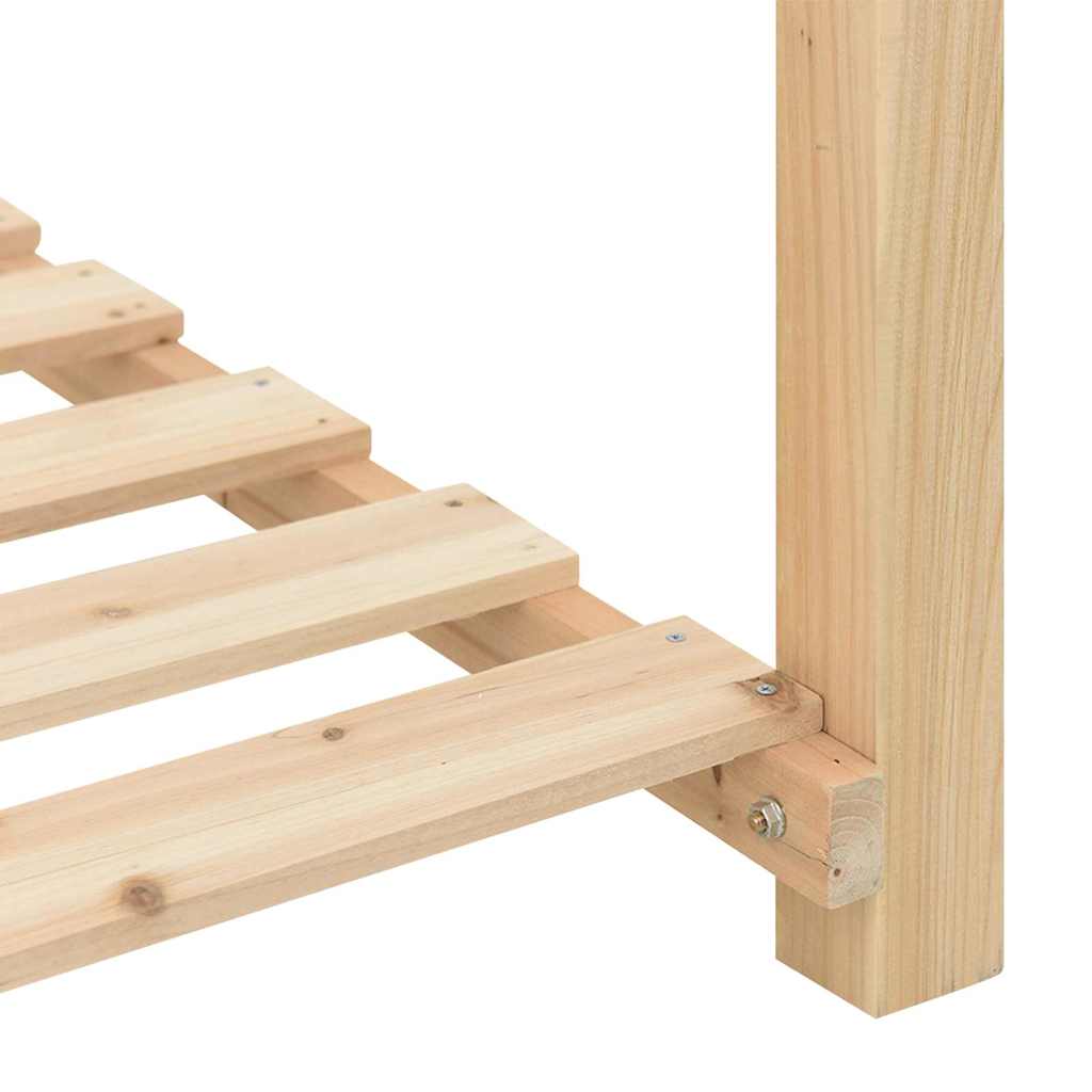 vidaXL Γλάστρα Κήπου Μπεζ 111 x 37 x 76.5 εκ. Στερεό ξύλο έλατου