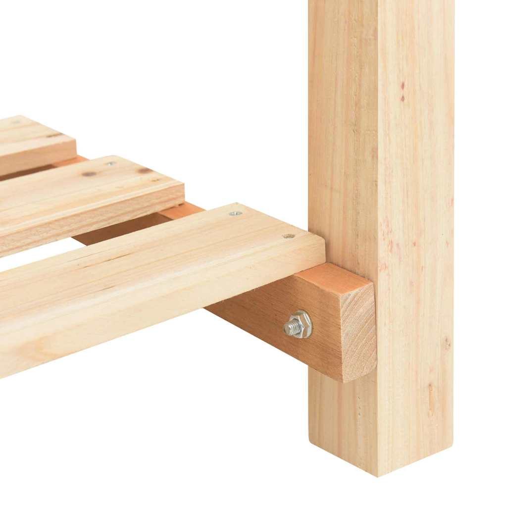 vidaXL Γλάστρα Κήπου Μπεζ 161.5 x 45 x 76.5 εκ. Στερεό ξύλο έλατου