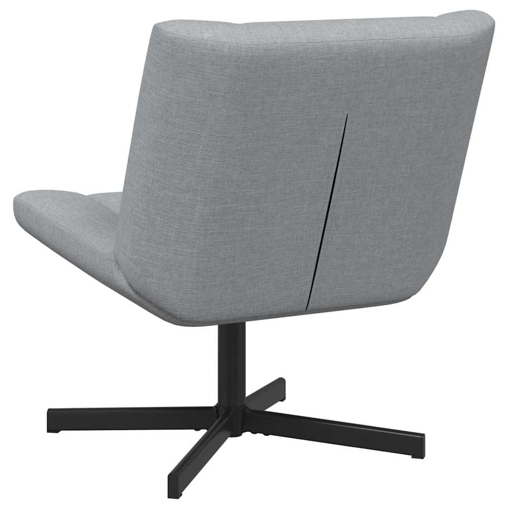 vidaXL Περιστρεφόμενη καρέκλα Ανοιχτό γκρι 63 x 75 x 76 εκ ύφασμα