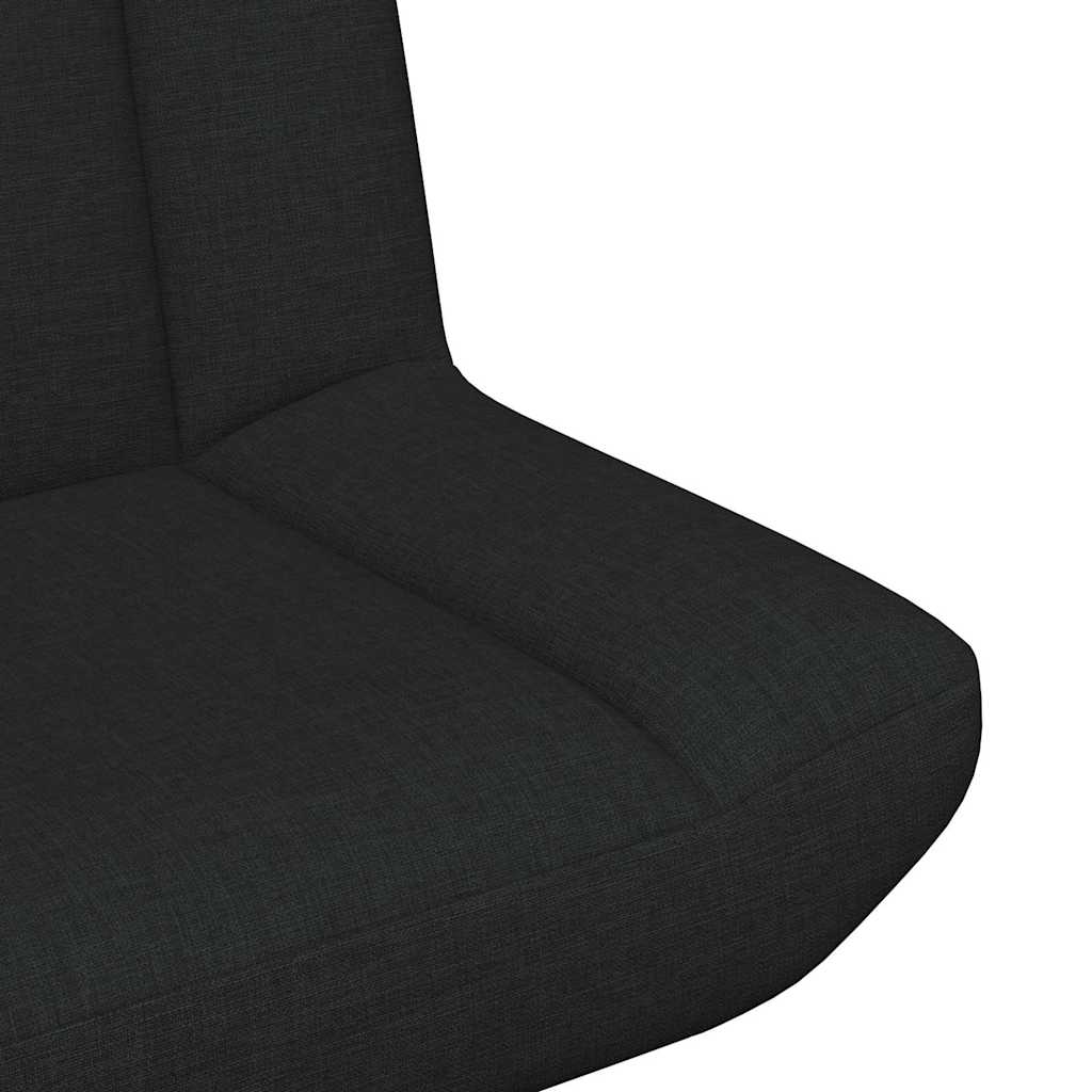 vidaXL Περιστρεφόμενη καρέκλα Μαύρο 63 x 75 x 76 εκ ύφασμα
