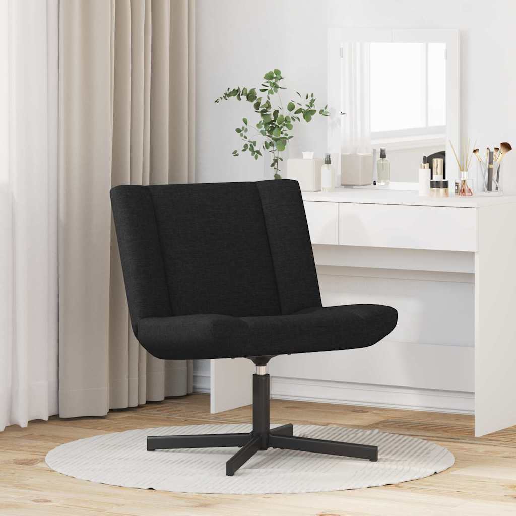 vidaXL Περιστρεφόμενη καρέκλα Μαύρο 63 x 75 x 76 εκ ύφασμα