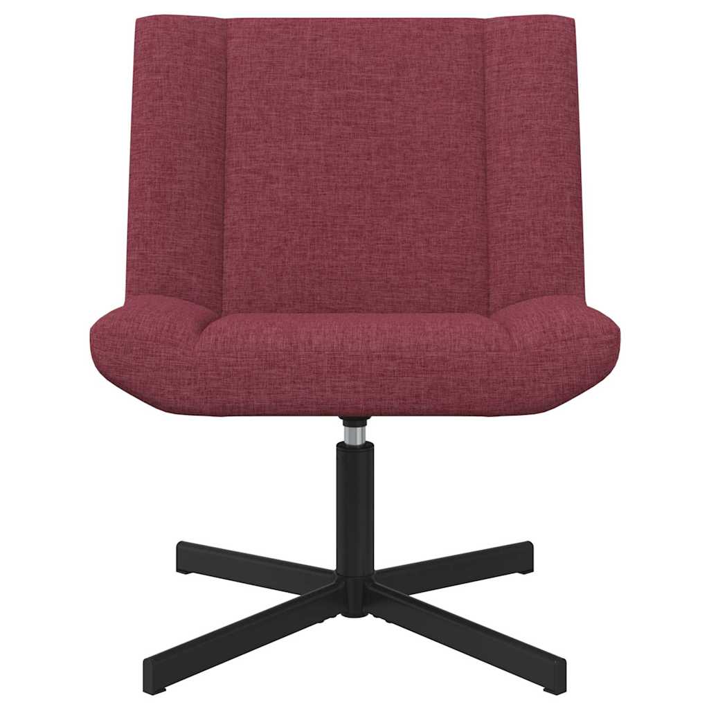 vidaXL Περιστρεφόμενη καρέκλα Κόκκινο 63 x 75 x 76 εκ ύφασμα