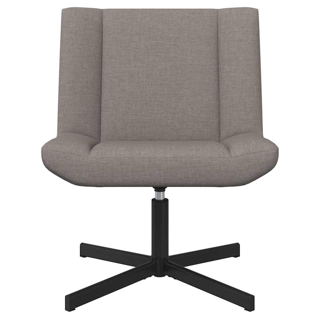 vidaXL Περιστρεφόμενη καρέκλα Taupe 63 x 75 x 76 εκ ύφασμα