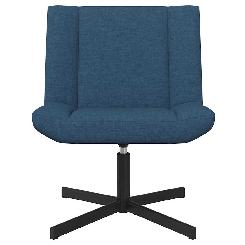 vidaXL Περιστρεφόμενη καρέκλα Μπλε 63 x 75 x 76 εκ ύφασμα