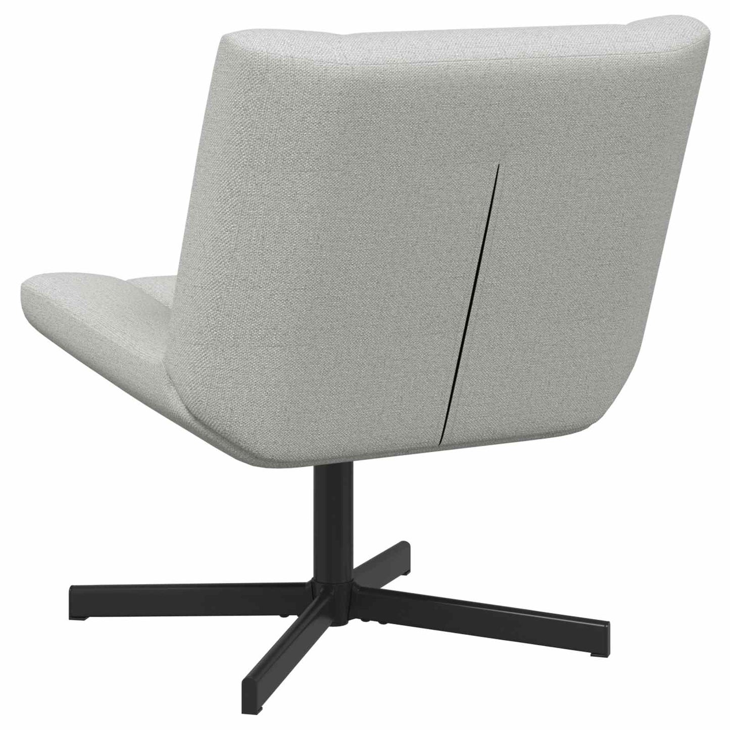 vidaXL Περιστρεφόμενη καρέκλα Σκίουρος Γκρί 63 x 75 x 76 εκ ύφασμα