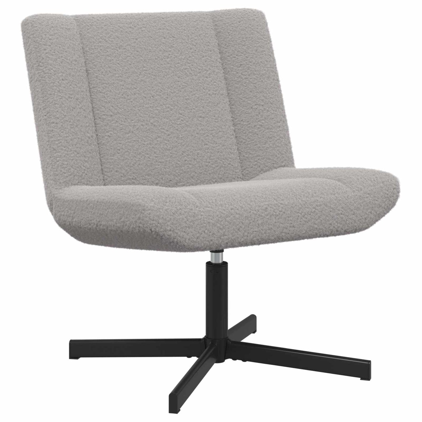 vidaXL Περιστρεφόμενη καρέκλα Ανοιχτό γκρι 63 x 75 x 76 εκ