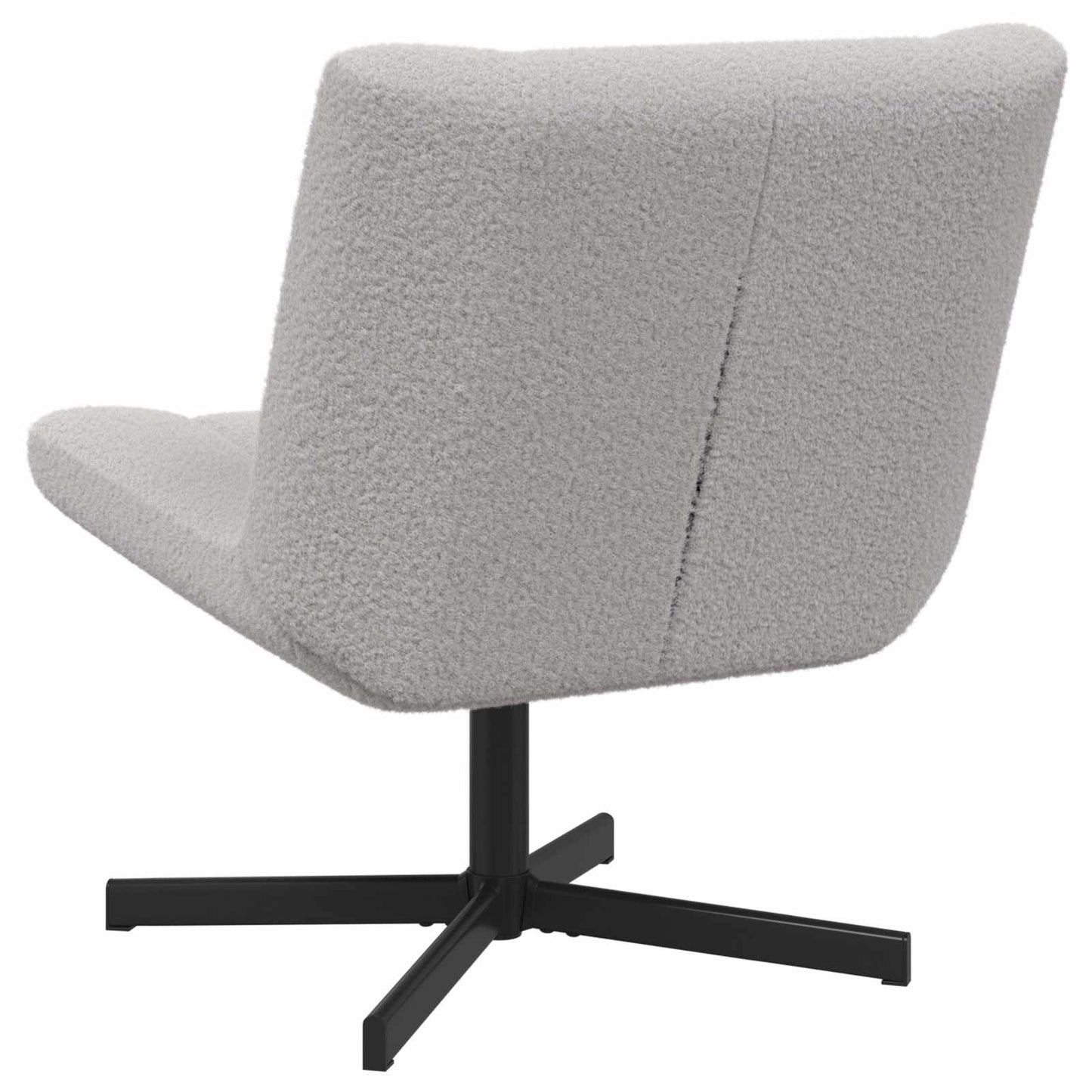 vidaXL Περιστρεφόμενη καρέκλα Ανοιχτό γκρι 63 x 75 x 76 εκ