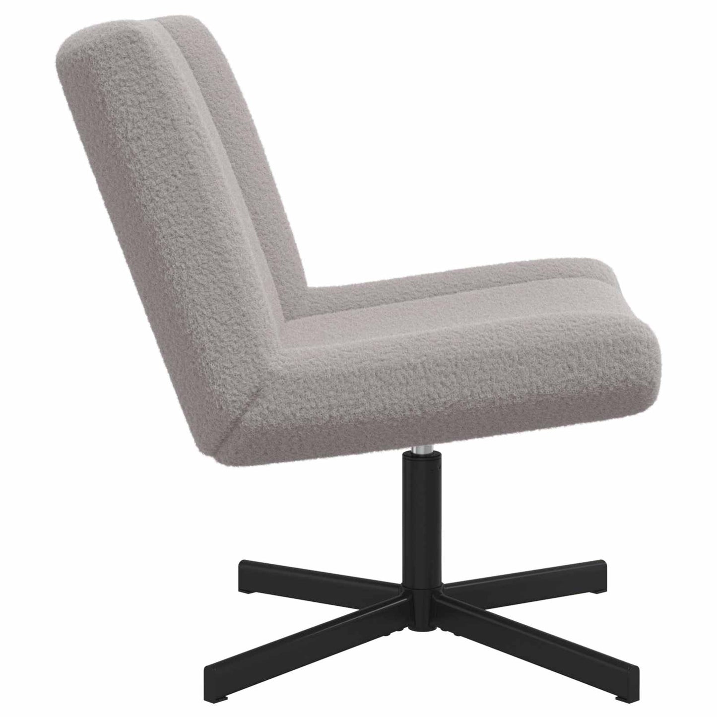 vidaXL Περιστρεφόμενη καρέκλα Ανοιχτό γκρι 63 x 75 x 76 εκ