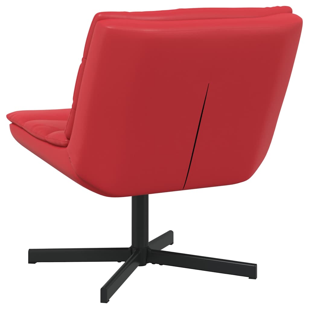 vidaXL Περιστρεφόμενη καρέκλα Κόκκινο 63 x 75 x 76 εκ Τεχνητό Δέρμα