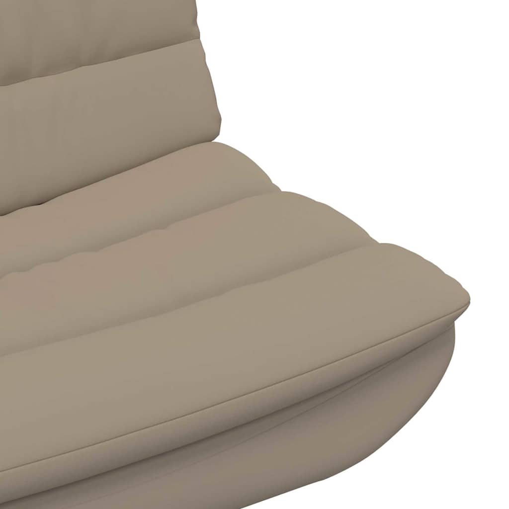 vidaXL Περιστρεφόμενη καρέκλα Καπουτσίνο 63 x 75 x 76 εκ Τεχνητό Δέρμα