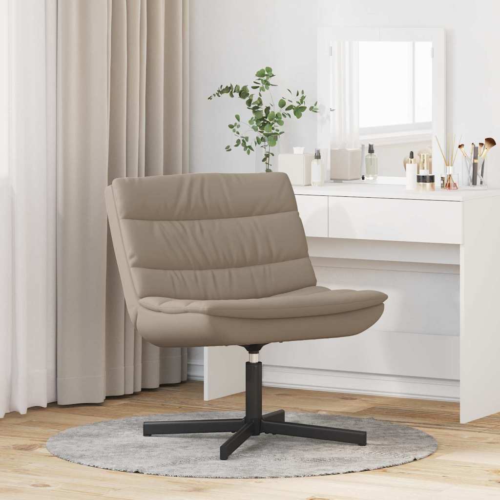 vidaXL Περιστρεφόμενη καρέκλα Καπουτσίνο 63 x 75 x 76 εκ Τεχνητό Δέρμα