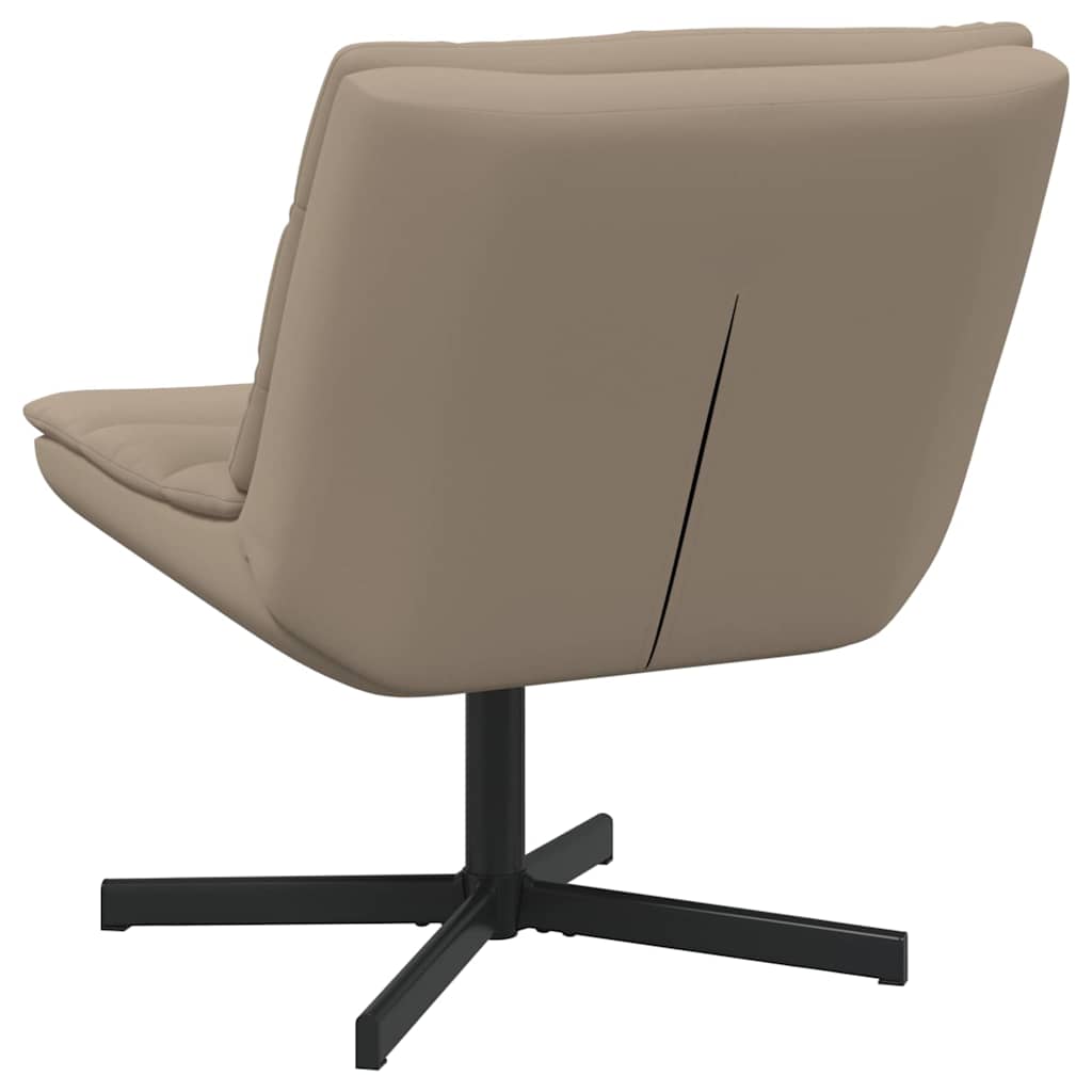 vidaXL Περιστρεφόμενη καρέκλα Καπουτσίνο 63 x 75 x 76 εκ Τεχνητό Δέρμα