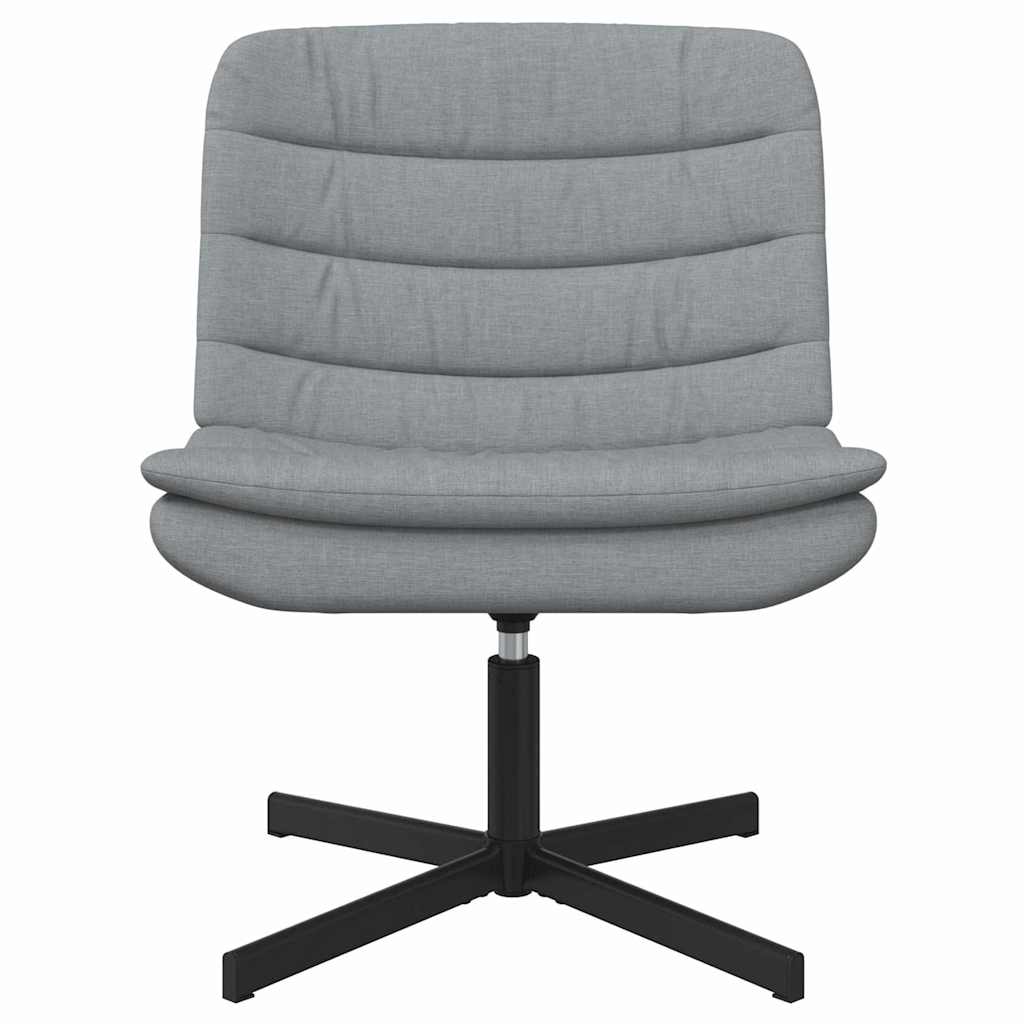 vidaXL Γυριστή Καρέκλα Ανοιχτό γκρι Ύφασμα Κανονικό Εργονομικό