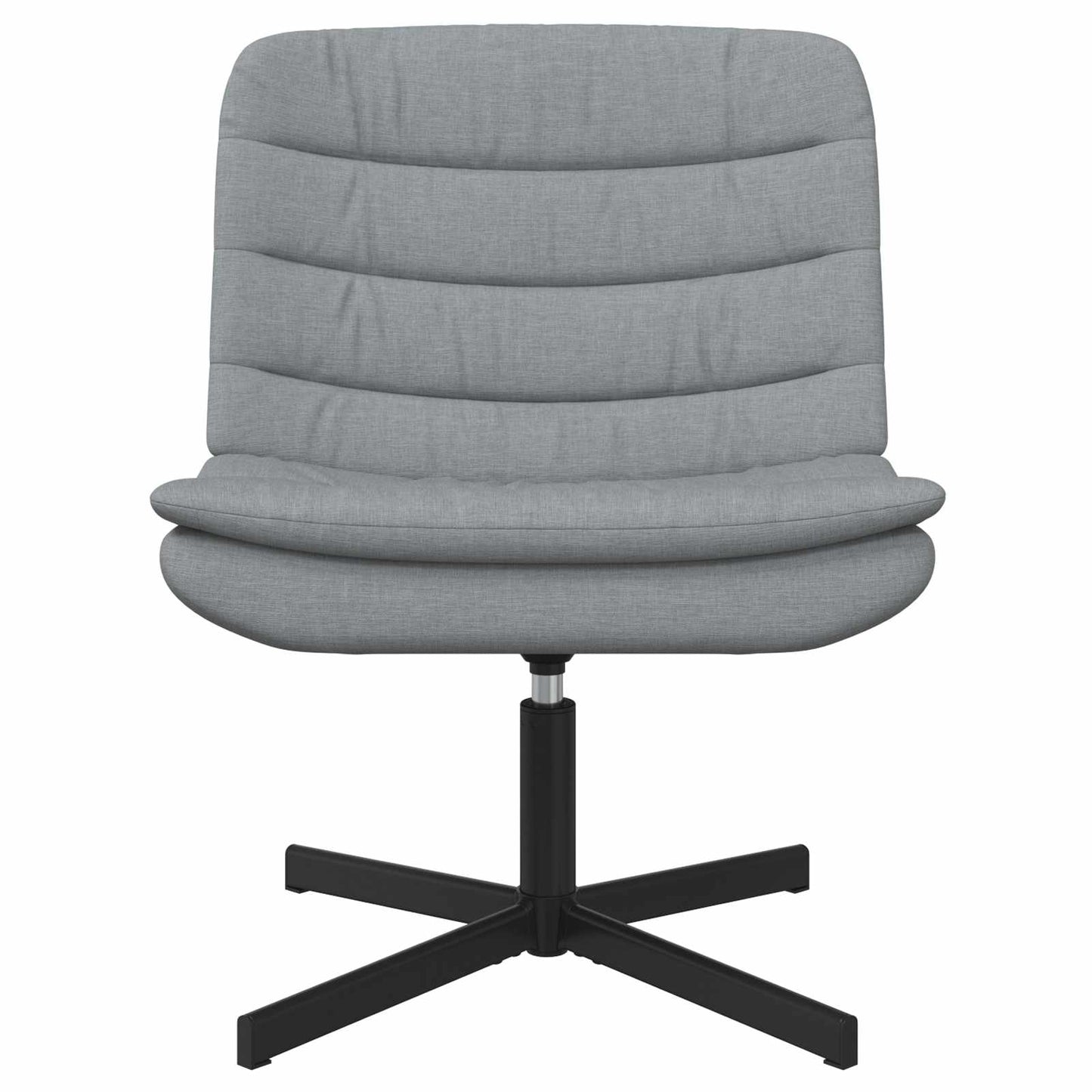 vidaXL Περιστρεφόμενη καρέκλα Ανοιχτό γκρι 63 x 75 x 76 εκ ύφασμα