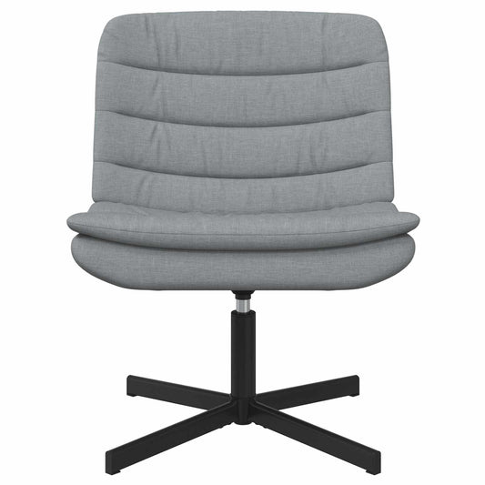 vidaXL Περιστρεφόμενη καρέκλα Ανοιχτό γκρι 63 x 75 x 76 εκ ύφασμα