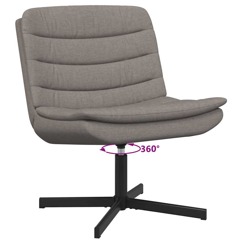 vidaXL Περιστρεφόμενη καρέκλα Taupe 63 x 75 x 76 εκ ύφασμα
