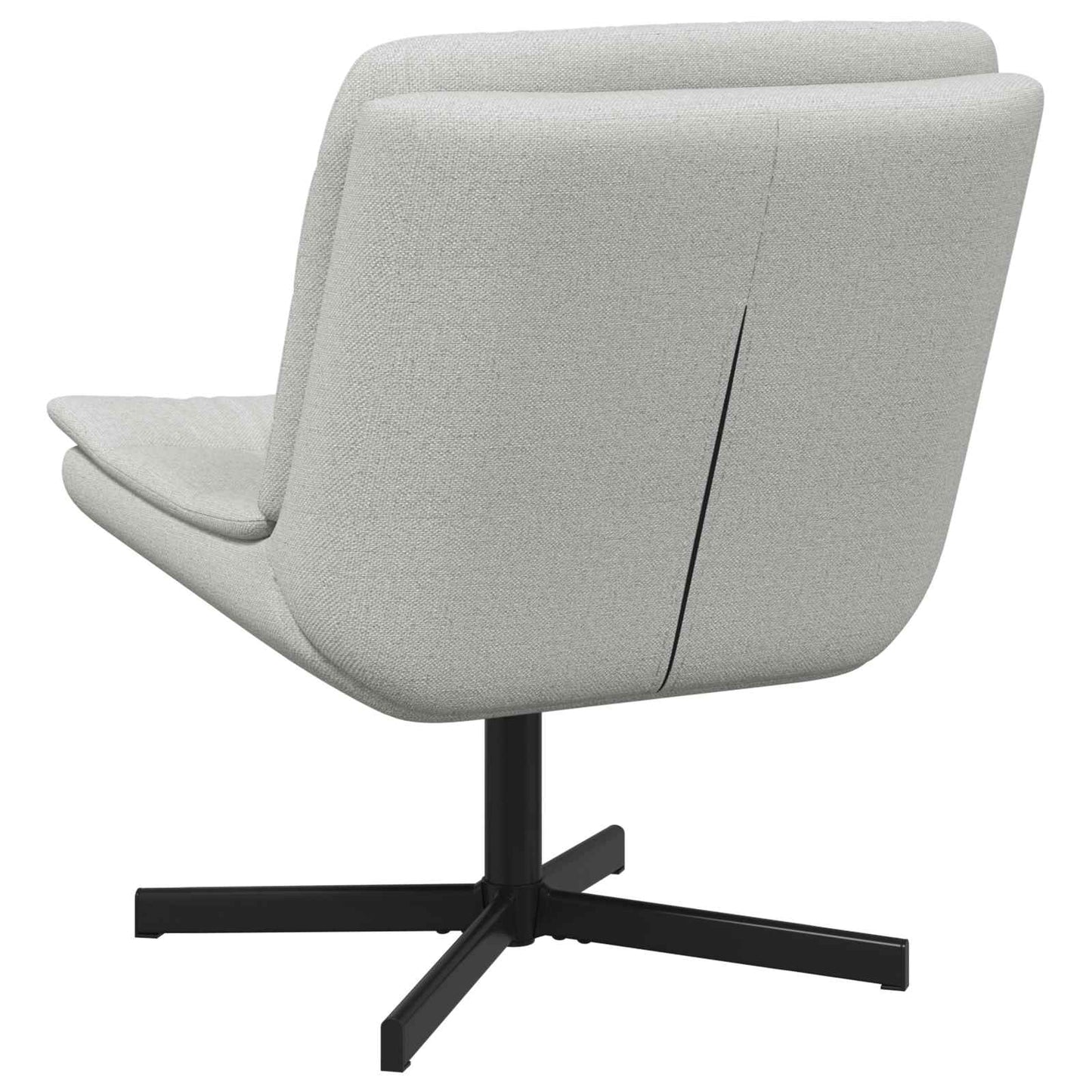 vidaXL Περιστρεφόμενη καρέκλα Σκίουρος Γκρί 63 x 75 x 76 εκ ύφασμα
