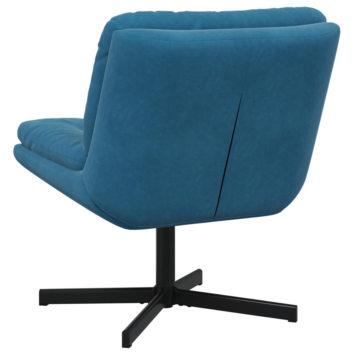 vidaXL Γυριστή Χαλαρωτική Καρέκλα Μπλε 63 x 75 x 76 εκ Βελούδο