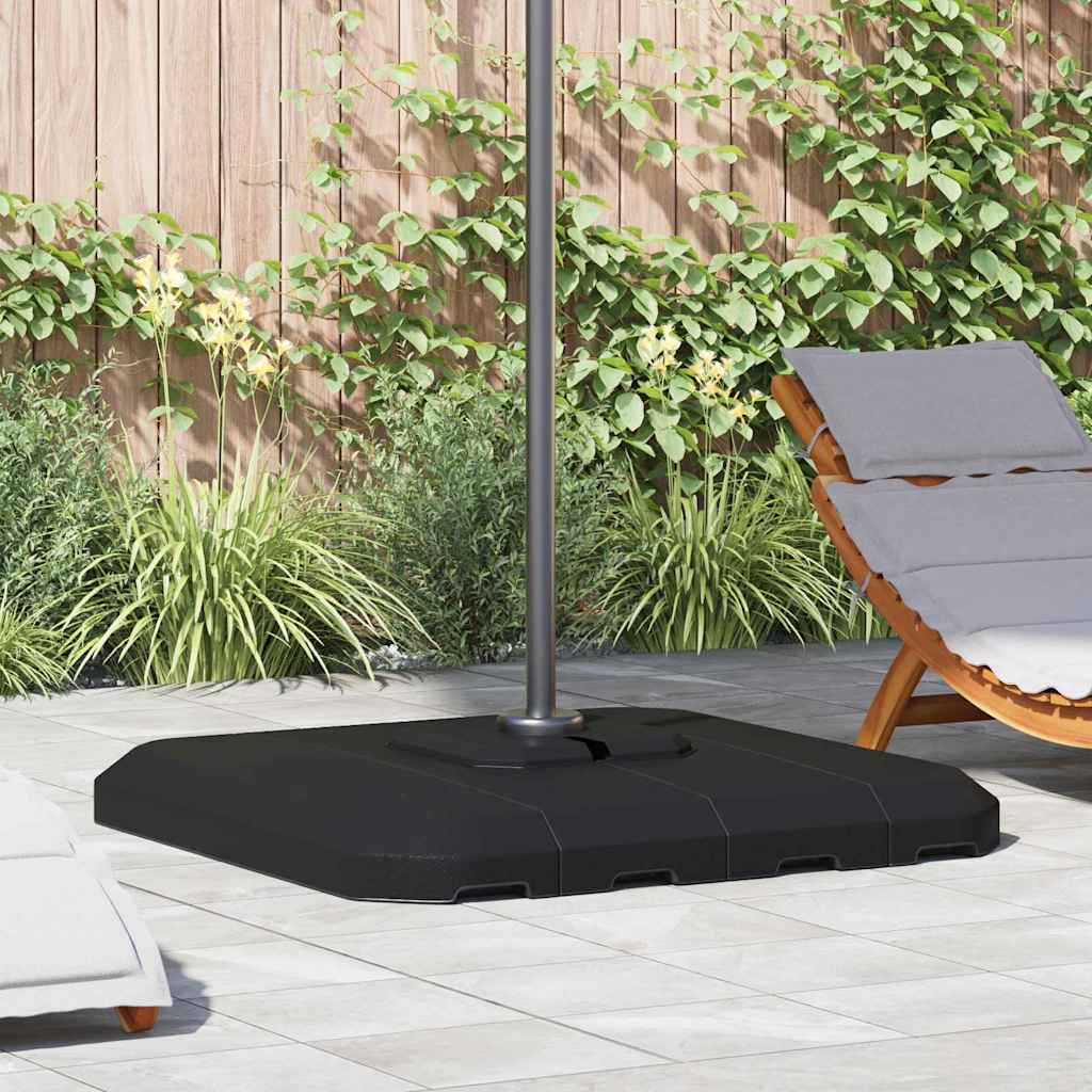vidaXL Σετ Βάσης Ανεμογεννήτριας 4 pcs Μαύρο 98 x 98 x 13 εκ. Πλαστικό