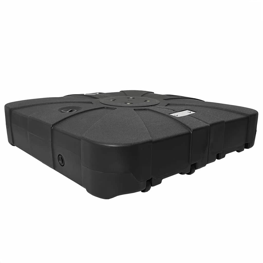 vidaXL Σετ Βάσης Ανεμογεννήτριας 2 pcs Μαύρο 88 x 88 x 19 εκ. Πλαστικό