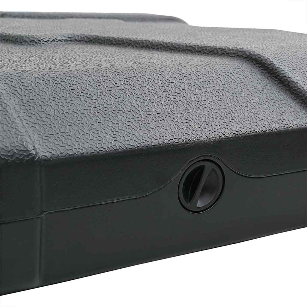 vidaXL Σετ Βάσης Ομπρέλας 2 pcs Μαύρο 88.5 x 88.5 x 12 εκ. Πλαστικό