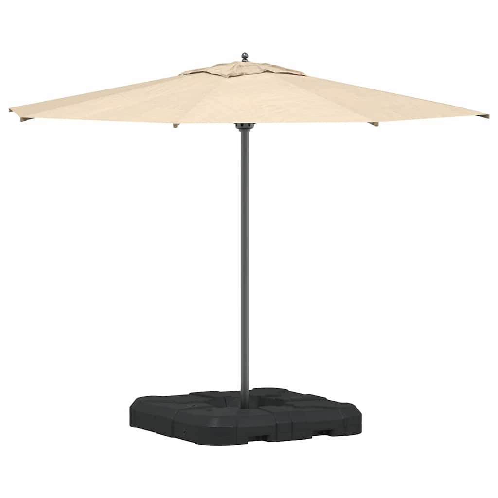 vidaXL Σετ Βάσης Ομπρέλας 2 pcs Μαύρο 88.5 x 88.5 x 12 εκ. Πλαστικό