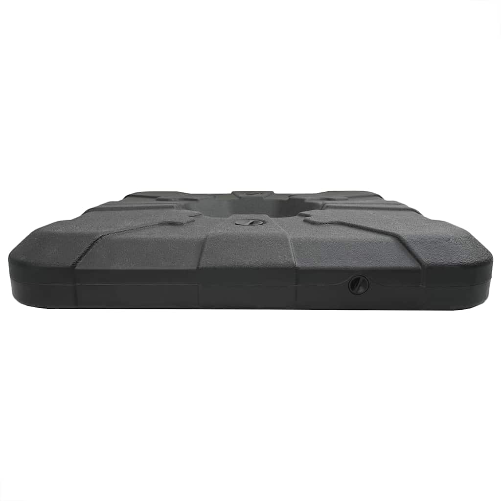 vidaXL Σετ Βάσης Ομπρέλας 2 pcs Μαύρο 88.5 x 88.5 x 12 εκ. Πλαστικό