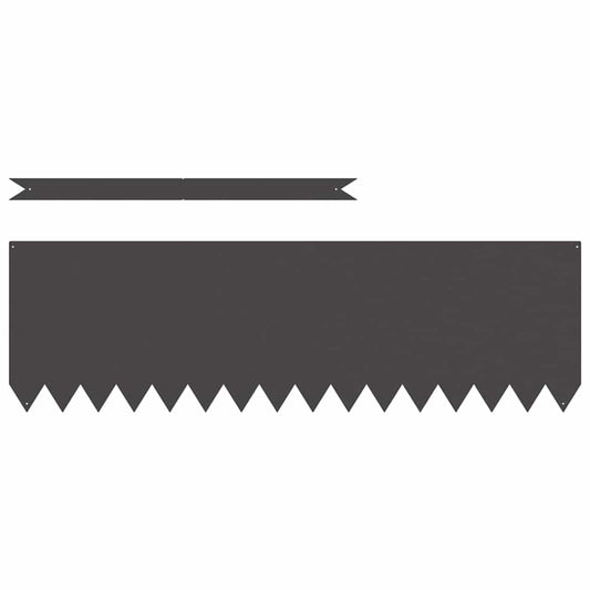 vidaXL Περίγραμμα γκαζόν 30 pcs Μαύρο 100 x 0.05 x 20 εκ