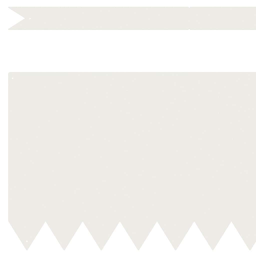 vidaXL Περιγράμματα γκαζόν 30 pcs Λευκό 100 x 0.5 x 30 εκ Ατσάλι