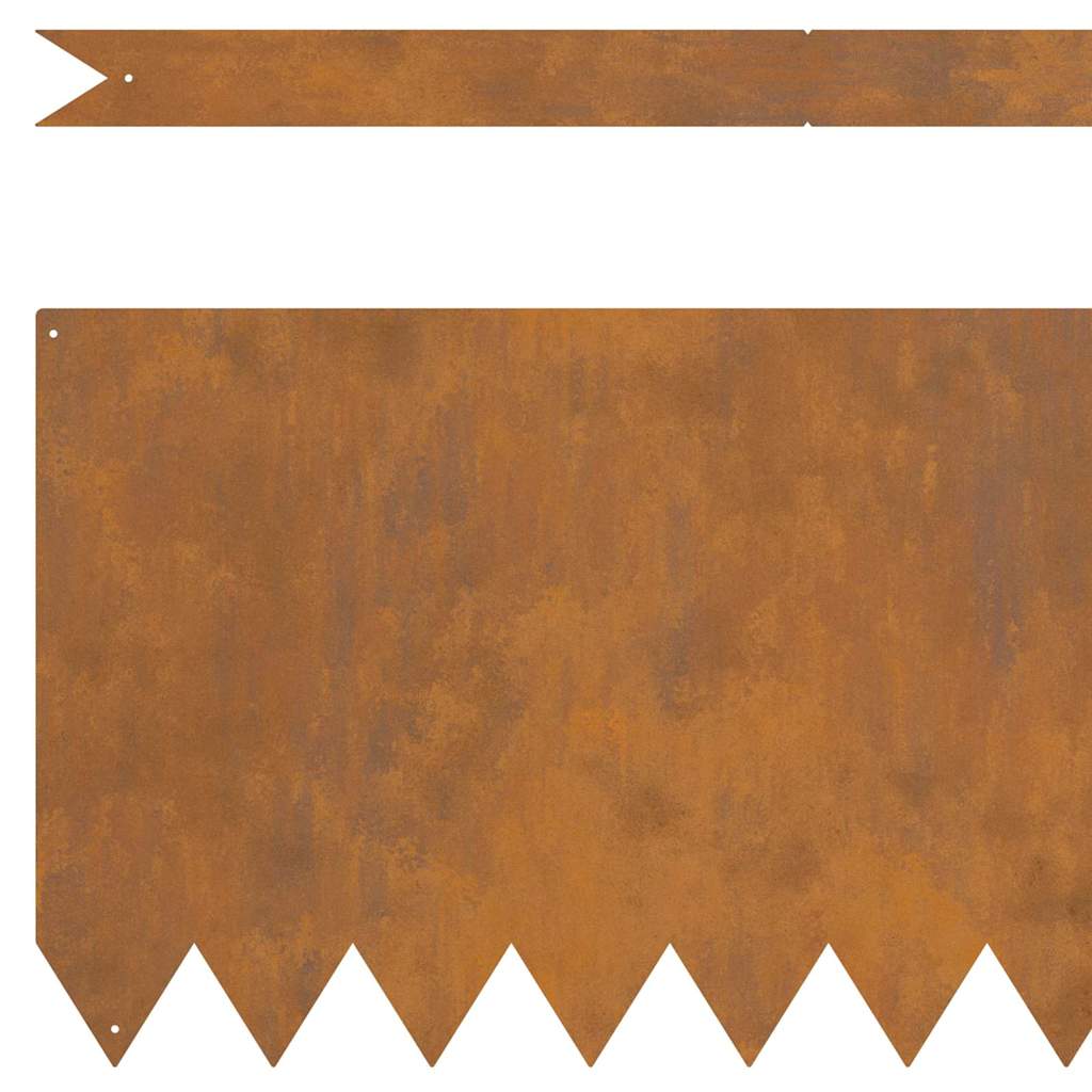 vidaXL Περίγραμμα γκαζόν 30 pcs Καφέ 100 x 0.05 x 20 εκ