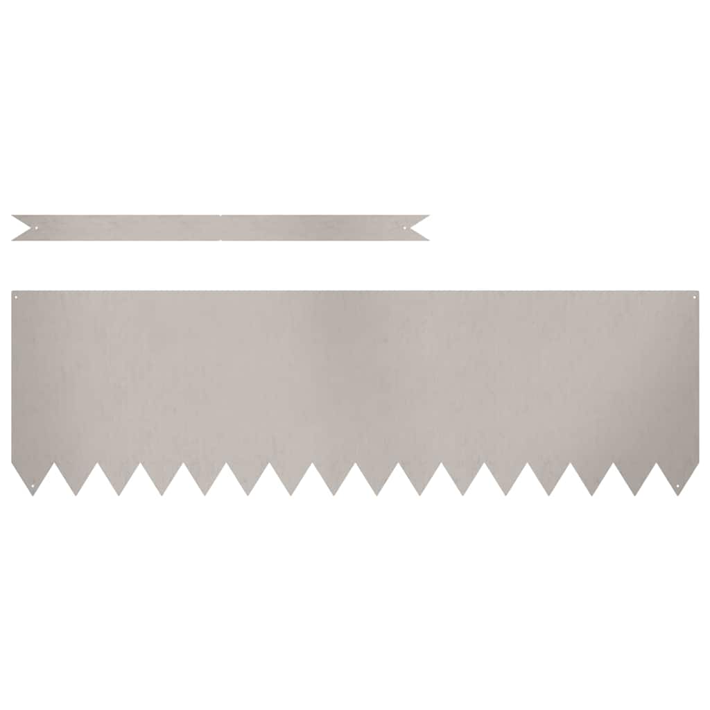 vidaXL Περίγραμμα γκαζόν 50 pcs Καφέ 100 x 0.05 x 20 εκ