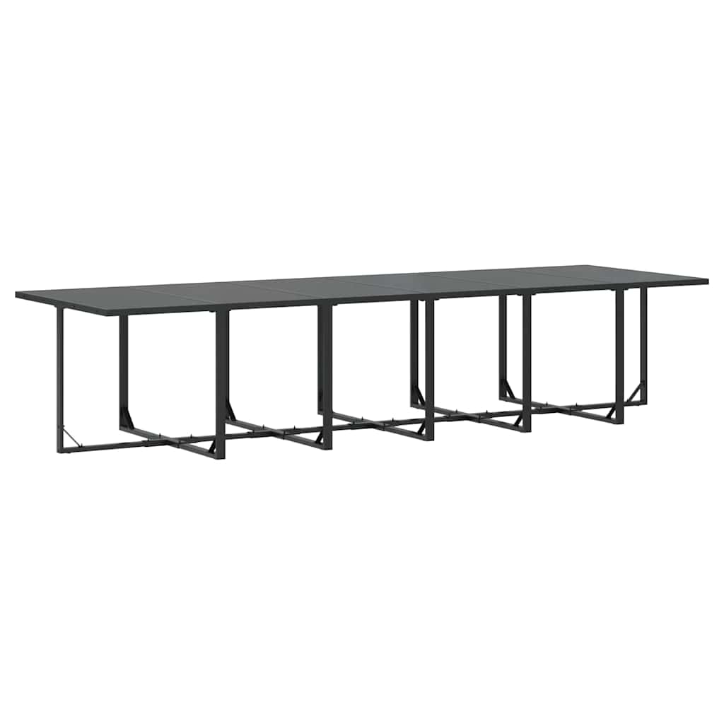 vidaXL Σετ Κραστέρα Κήπου 18 Τεμαχίων με Μαξιλάρια από Ατσάλι και Τεξτιλεν