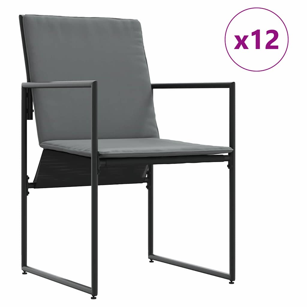 vidaXL Σετ Κήπου 16 Τεμαχίων με Μαξιλάρια από Ατσάλι και Τεξτιλίνη