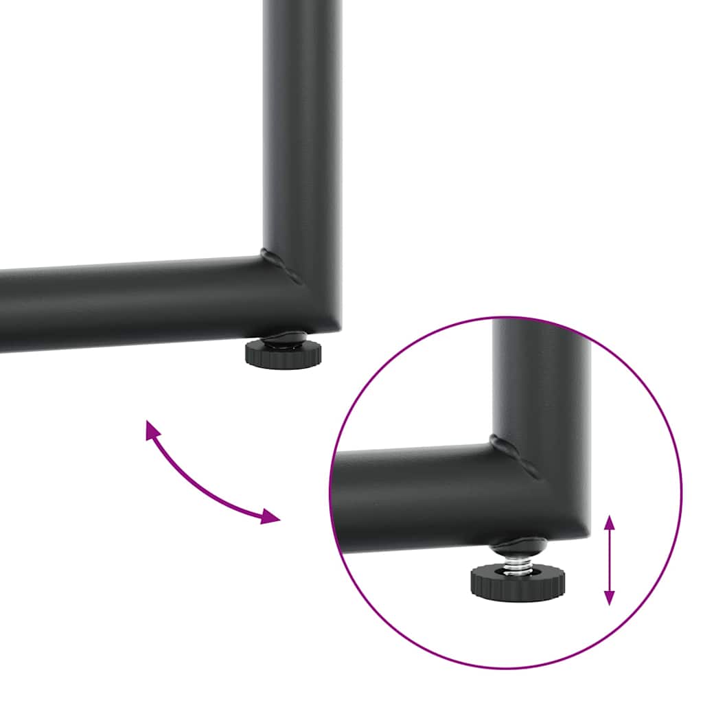 σετ τραπεζαρίας κήπου 19 τεμαχίων vidaXL με μαξιλάρια από ατσάλι και τεξτιλίνη