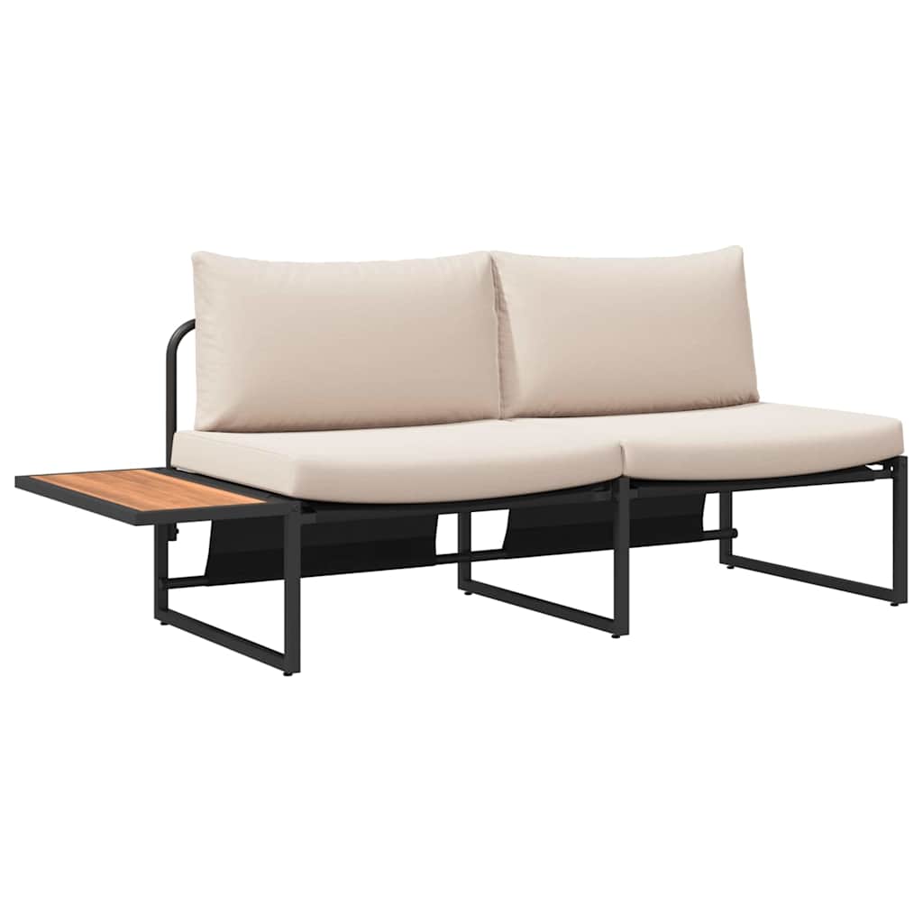 vidaXL Σέτ φαγητού για κήπο 3 pcs Taupe Ατσάλι