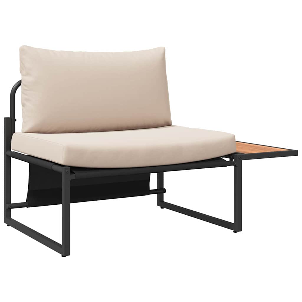 vidaXL Σέτ φαγητού για κήπο 3 pcs Taupe Ατσάλι