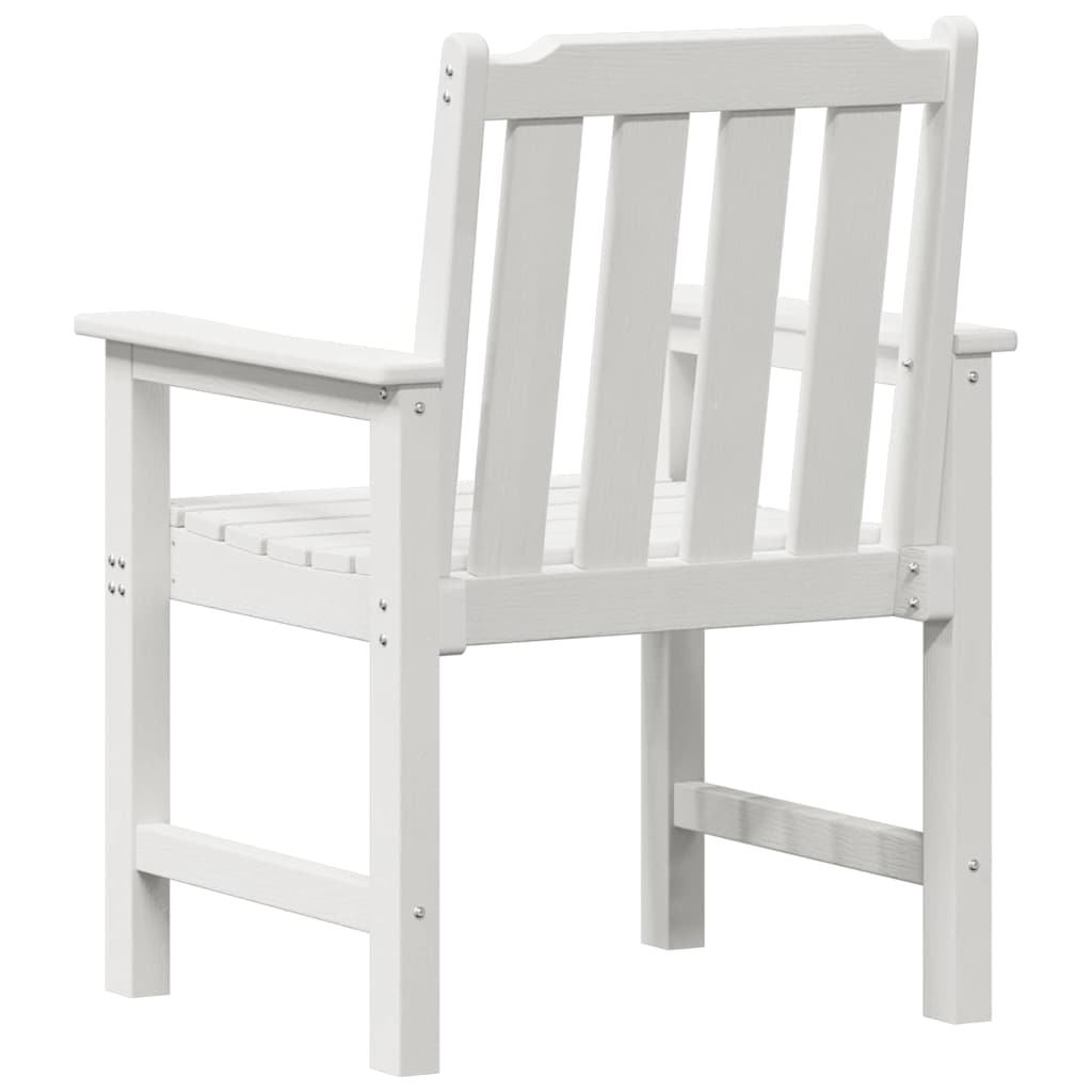 vidaXL Καρέκλα Κήπου 6 pcs Λευκό 65.5 x 59 x 88 εκ Πολυαιθυλένιο