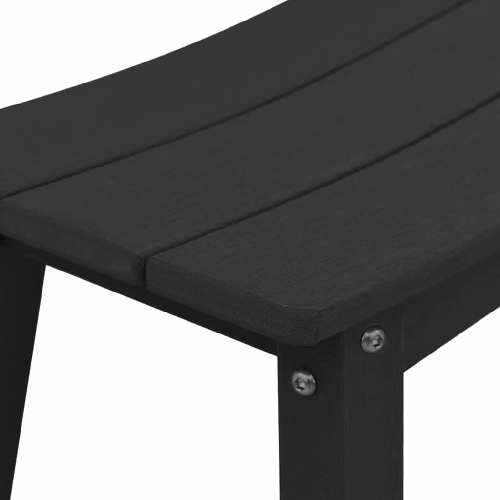 Σκαμπό vidaXL 6 τεμάχια Μαύρο HDPE