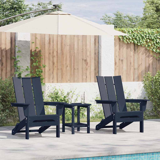 vidaXL Καρέκλα Κήπου 2 pcs Ναυτικό μπλε 80.5 x 74.5 x 92 εκ