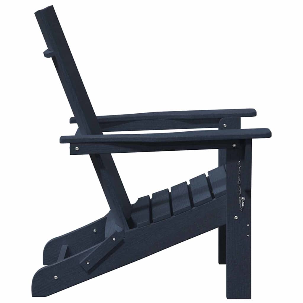vidaXL Πτυσσόμενες Καρέκλες Adirondack 2 τμχ Ναυτικό μπλε 74.5x80.5x90 cm HDPE
