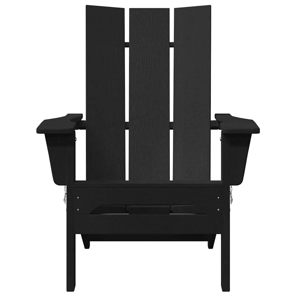vidaXL Καρέκλα Κήπου 2 pcs Μαύρο 80.5 x 74.5 x 92 εκ Πολυαιθυλένιο