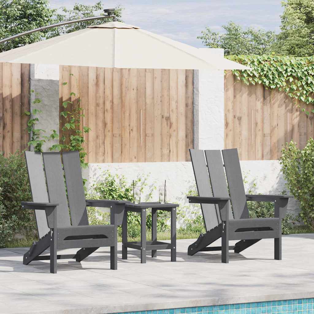 vidaXL Καρέκλα Κήπου 2 pcs Ανοιχτό γκρι 80.5 x 74.5 x 92 εκ
