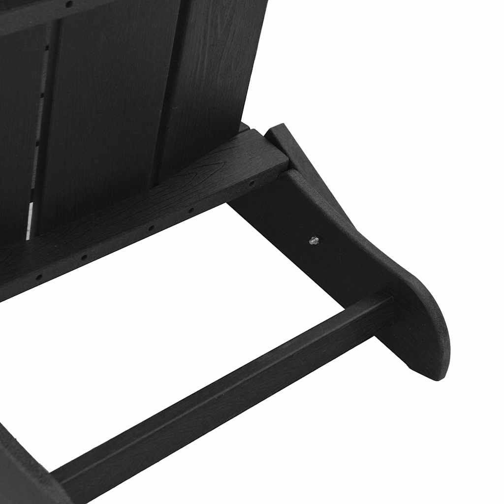 vidaXL Καρέκλα Κήπου 3 pcs Μαύρο 80.5 x 74.5 x 92 εκ Πολυαιθυλένιο