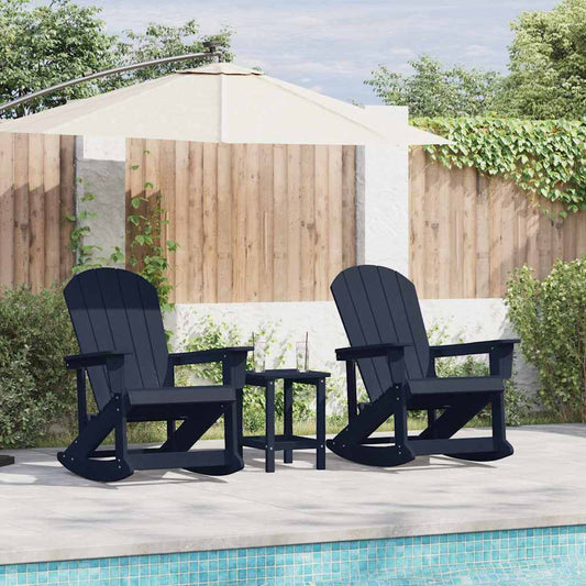 vidaXL Καρέκλες Ροκάντας Adirondack 2 pcs Ναυτικό μπλε