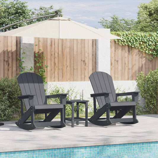 vidaXL Καρέκλες Ροκάντας Adirondack 2 pcs Ανοιχτό γκρι