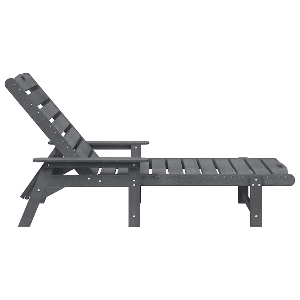 vidaXL Έπιπλα Χαλάρωσης Κήπου 2 pcs Ανοιχτό γκρι 53 x 195.5 x 30cm